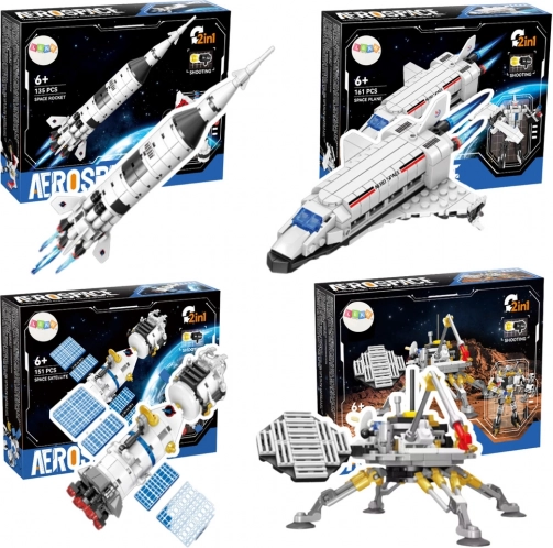 Byggesæt Aerospace 2-i-1 – marslander og rumrobot, 146 dele