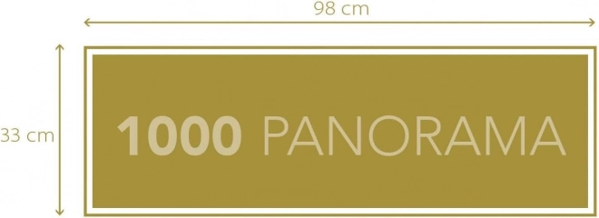 Puslespil 1000 Stykker Kompakt Panorama Heste