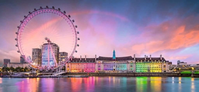 panoramisk puslespil 2000 brikker – London fra RAVENSBURGER