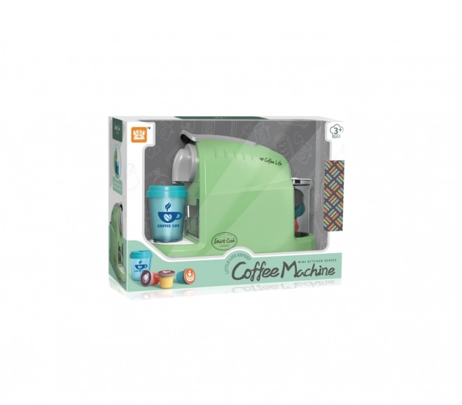 Grøn kaffemaskine