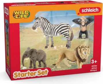 Sæt med 4 figurer WILD LIFE – afrikanske dyr