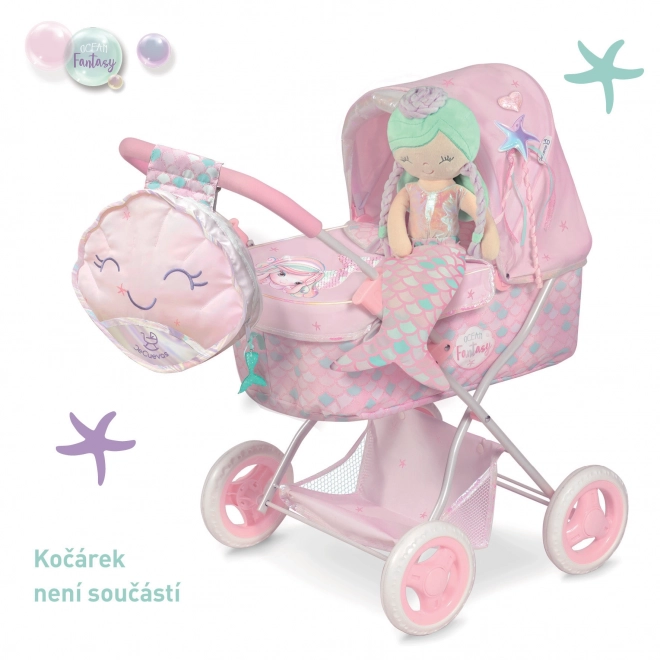 DeCuevas 20141 Plysdukke 2i1 OCEAN FANTASY - 36 cm
