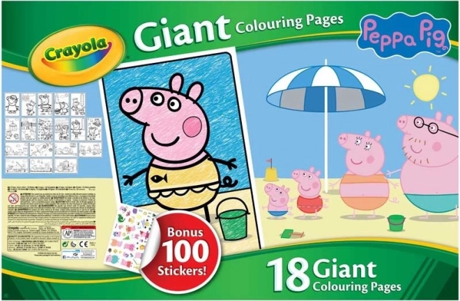 CRAYOLA Mega farvelægningsbog Gurli Gris