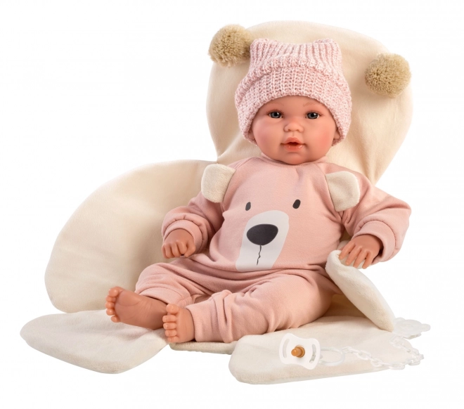 Llorens 63644 NEW BORN - realistisk dukke baby med lyde og blødt stofkrop - 36 cm