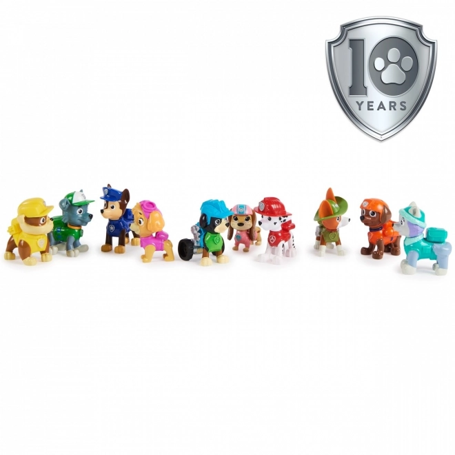 Sæt med figurer fra Paw Patrol - Alle Hvalpe Ombord