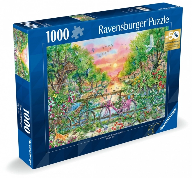 RAVENSBURGER Puslespil Kvarter i Amsterdam 1000 brikker