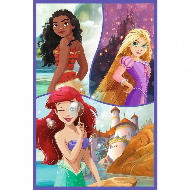 Puslespil 3x80 Disney Prinsesser Venner Trefl