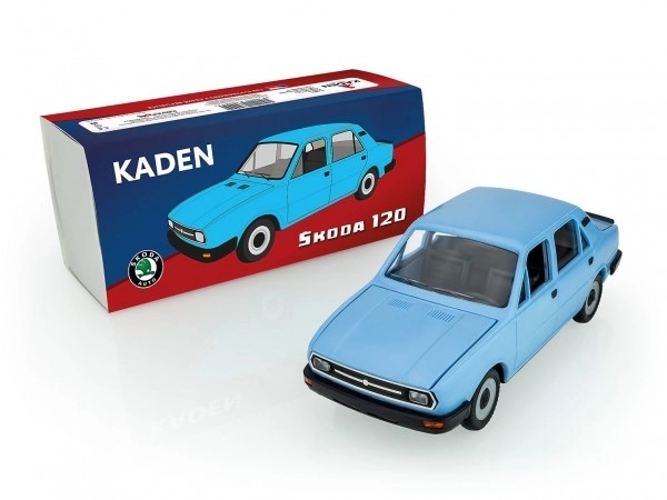 Auto Škoda 120 plast 21cm i æske 22x10x8cm