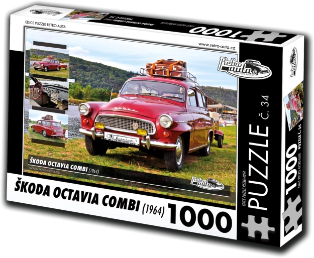 retro-biler puslespil škoda octavia combi (1964) – 1000 brikker