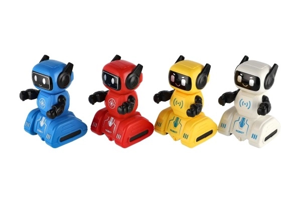 Robot på svinghjul plast 7x11cm