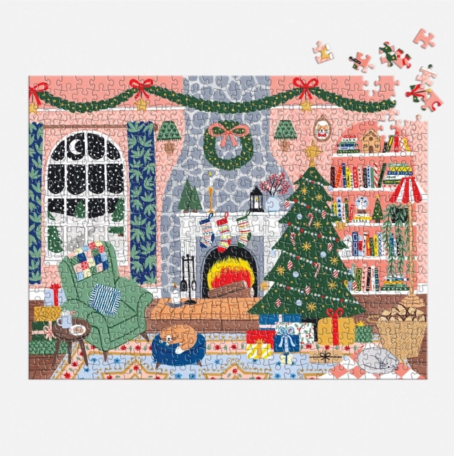 GALISON Puslespil Julekalender Hjem til Jul 12x42 brikker