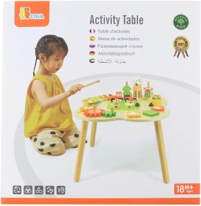 VIGA PolarB træ-aktivitetsbord med xylofon og Montessori-aktiviteter