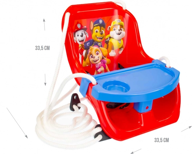 Gynge med bord Paw Patrol til de mindste