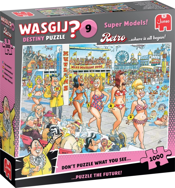 Wasgij Skæbne 9: Supermodeller Puslespil 1000 Brikker
