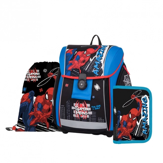 Skolesæt PREMIUM LIGHT med Spiderman motiv