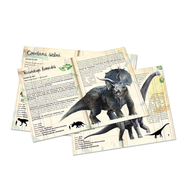 Vilac sæt med tre dinosaurpuslespil