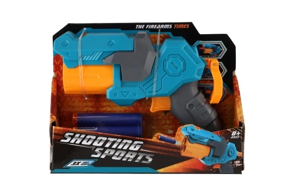 Plastpistol til skumpatroner + 3 patroner