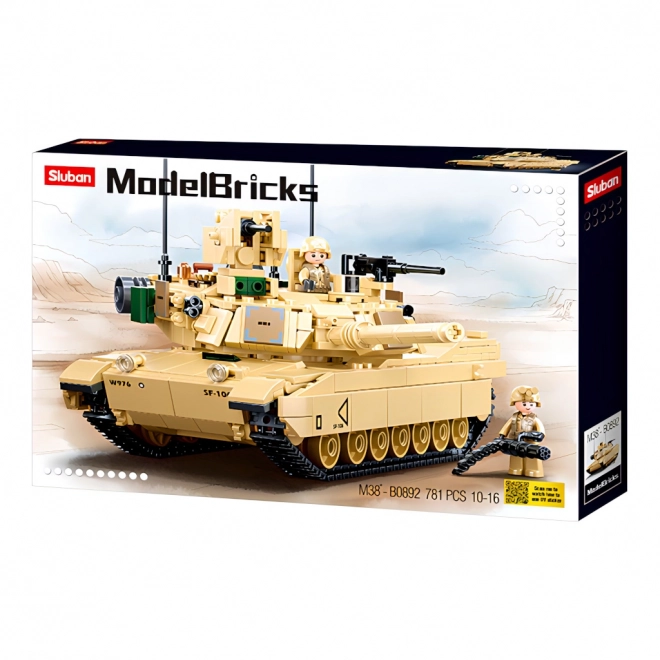 Sluban Model klodser M38-B0892 Kampvogn M1A2 Abrams