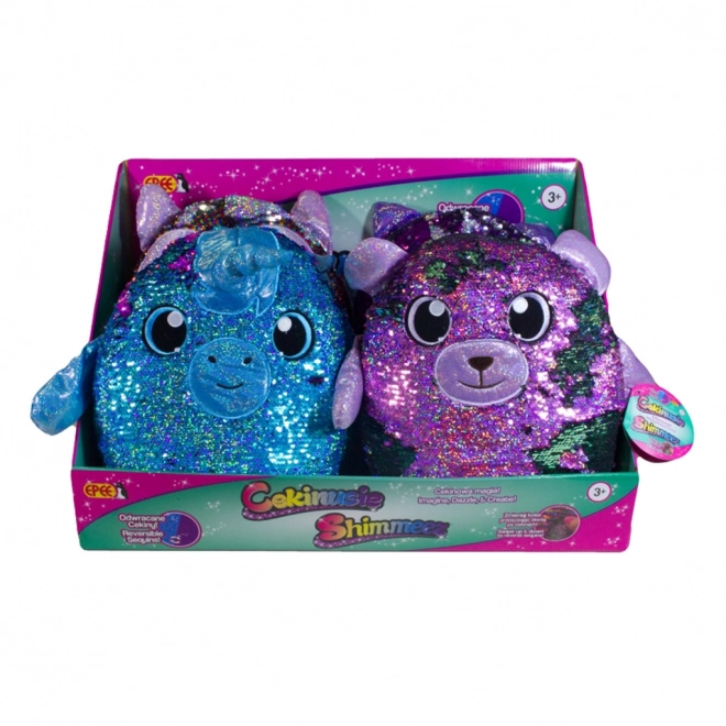 Stor maskot med pailletter Cekinusie Shimmeez 36 cm mix 8 designs