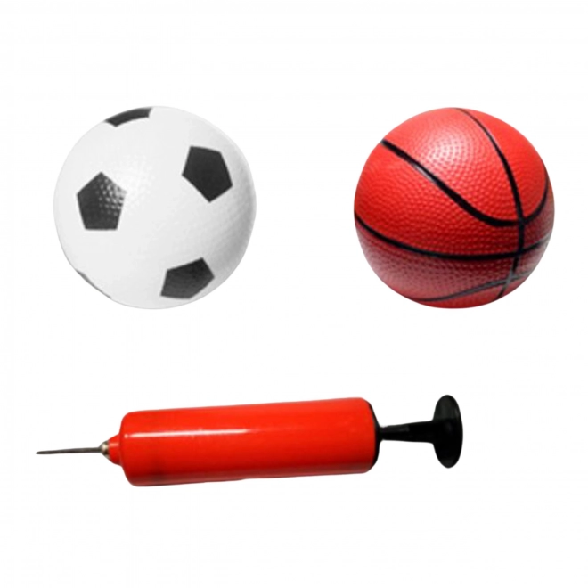 Woopie sportssæt 2i1 basketball og fodboldmål