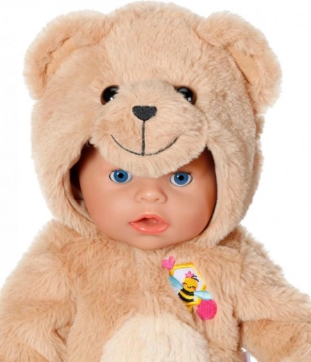 Hætte med bjørn og søde detaljer