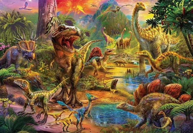 Puslespil Dinosaurterritorium 1000 brikker