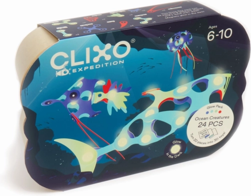 Magnetiske klodser Clixo Underwater Expedition, 24 stykker
