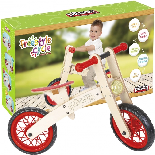Pilsan Freestyle rød børne løbecykel