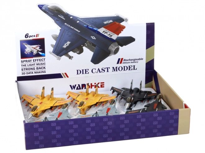 Friction drevet fly model Grå Sort eller Gul