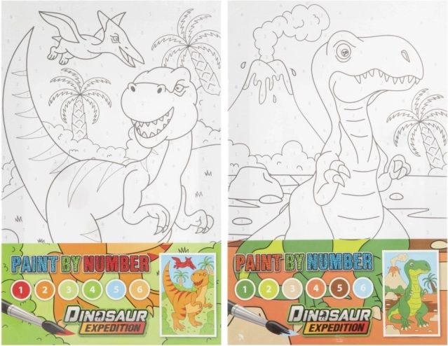 Maling efter tal - Dinosaurer
