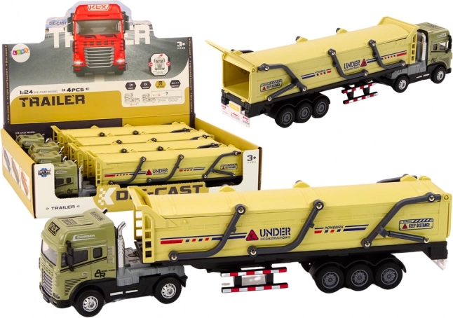 Lastbil med TIR-trailer 1:24 med lyde og lys – brun