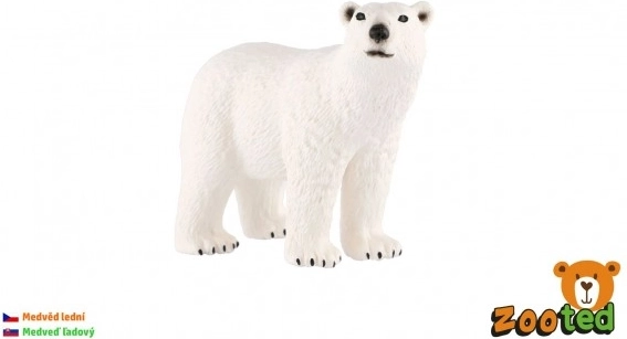 Plastfigur af isbjørn 10 cm