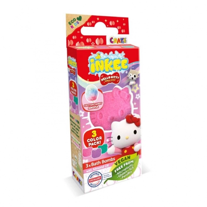 INKEE - Mini pakke brusende bombe - Hello Kitty