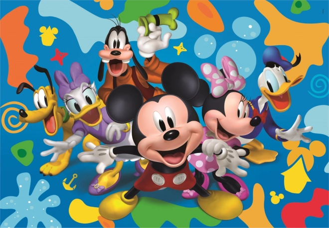 Puslespil Mickey og venner 104 brikker