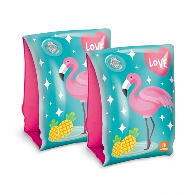 Oppustelige ærmer flamingo og jungle 15x23 cm 2-6 år