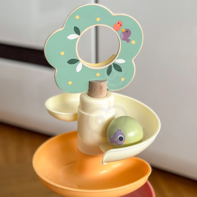 Træ kuglebane med xylofon Tooky Toy 44 stk.