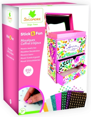 Stick & Fun mosaik 3D smykkeskrin til børn