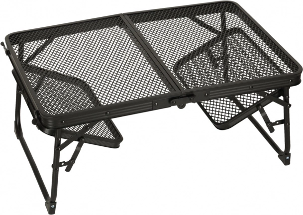 Sammenklappeligt campingbord med aluminiumskonstruktion