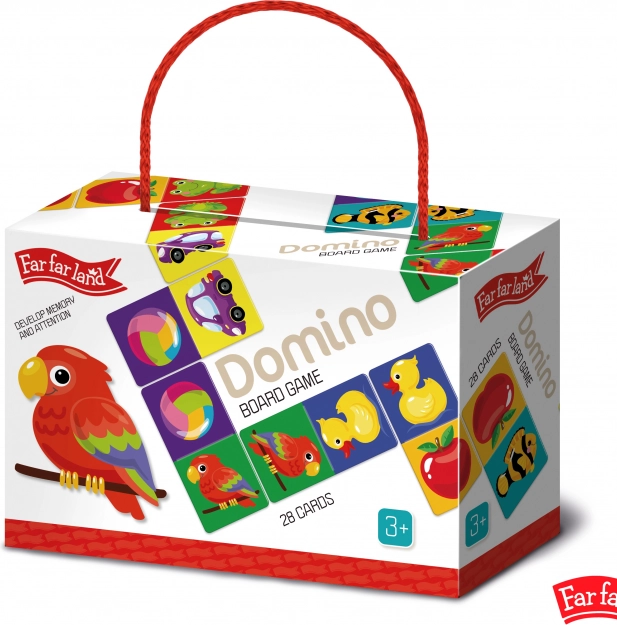Domino Far Far Land farverigt med billeder