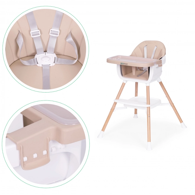 Børnespisestol 2-i-1 fra ECOTOYS
