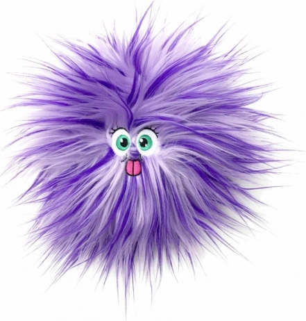 Plysset bamse FLUFFY FRIENDS med pop-effekt