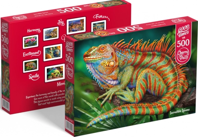 Cherry Pazzi Puzzle Utrolig Leguan 500 Brikker