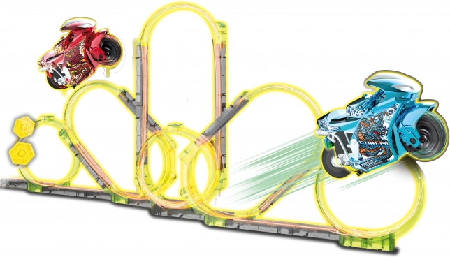Spin and Build superbane med to motorcykler