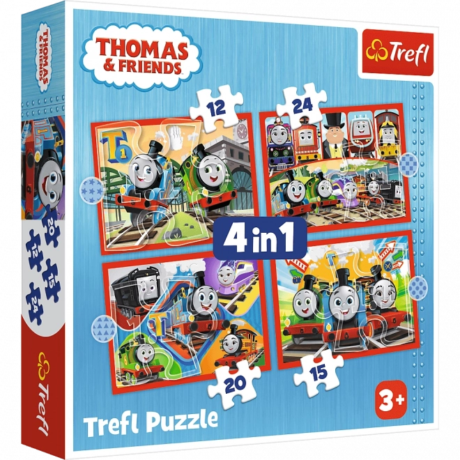 Puslespil 4i1 Modige Thomas, Thomas og Vennerne