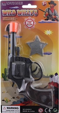 Kapselpistol med badge