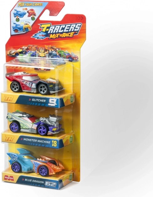 T-Racers Mix 'N Race biler 3 stk