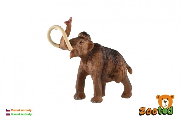 Plastfigur af Uldhåret Mammut 14 cm