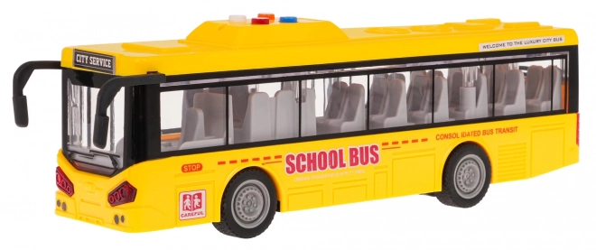 Gul bus med lys- og lydfunktion
