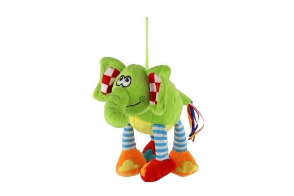 Plys elefant i farver