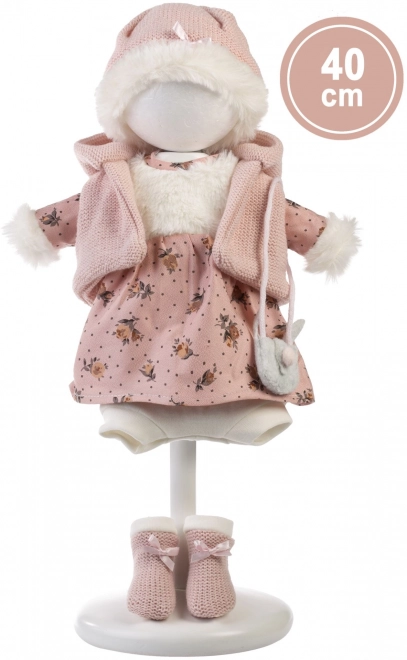 Llorens 540C CARLA - realistisk dukke med blødt stofkrop - 40 cm